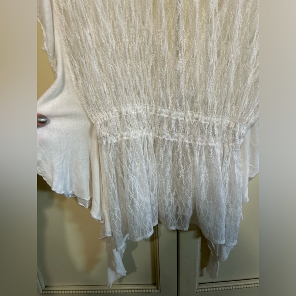 Free people white sheer top size xs - Picture 4 of 4